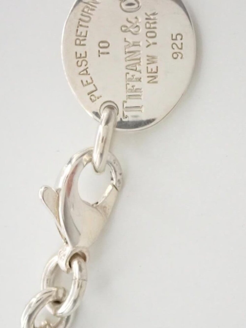 Tiffany & Co. Please Return Necklace 925 - Picture 2 of 4